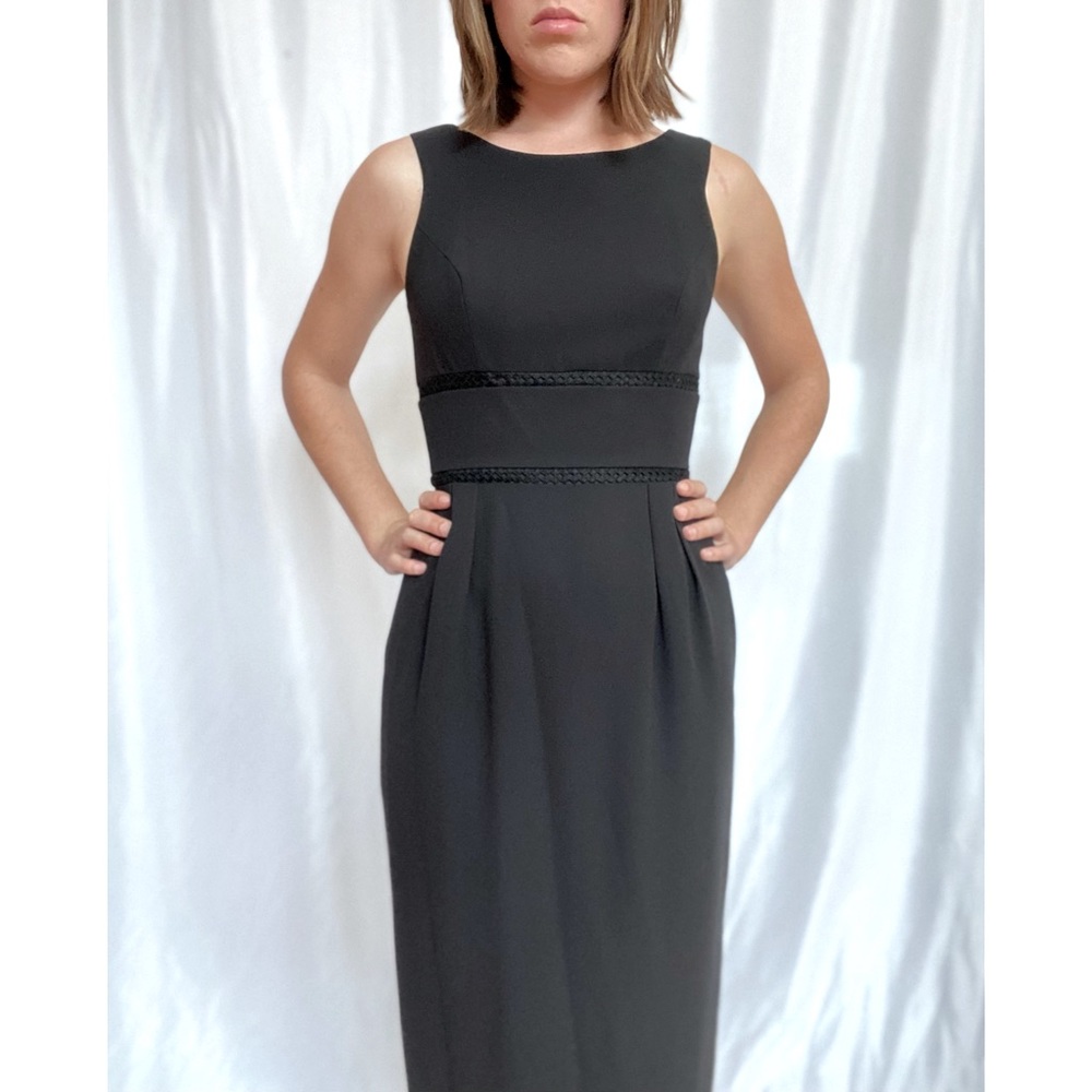 Vintage Donna Morgan Black Bodycon Dress